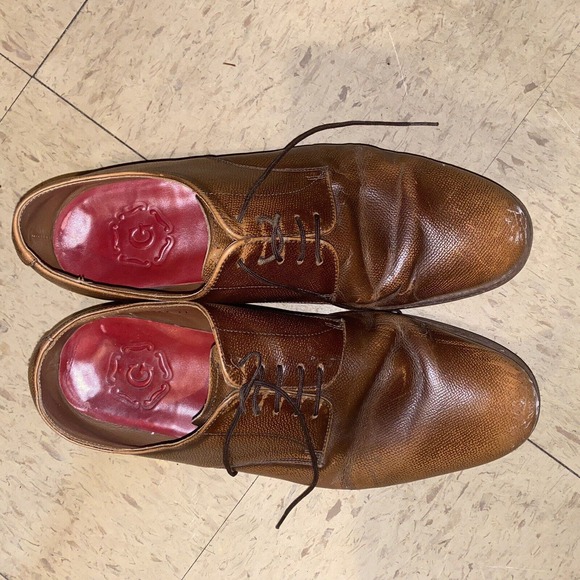 GRENSON Brown Leather‎ Oxford Derby Dress Shoes 111367 Men’s UK 11 US 12 main image 15